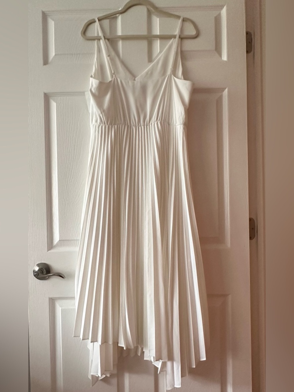 AllSaints Cream Leia Harley Sleeveless Midi Dress sz large - Picture 3 of 5